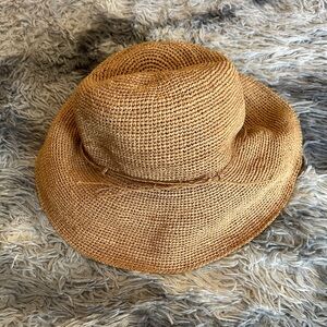 Helen Kaminski Rafia Sun Hat in Tan Brown
